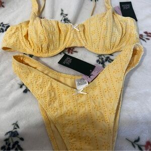 NWT Yellow Wild Fable bikini set